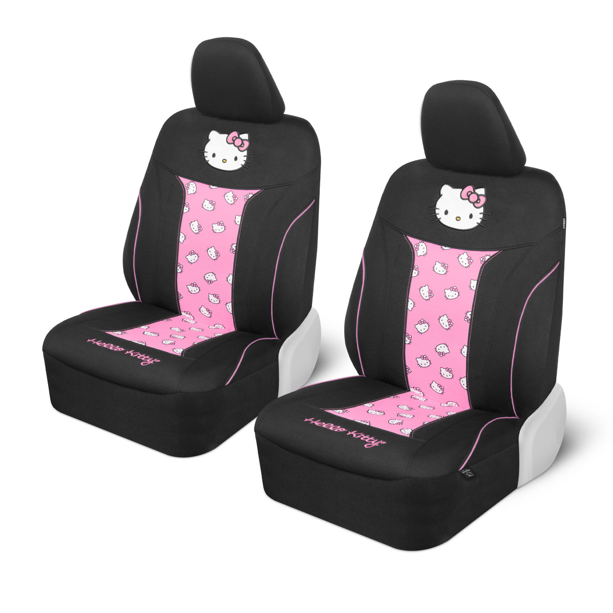 Sanrio Hello Kitty Car Seat Covers - Cute and Durable Pink Front Seat 