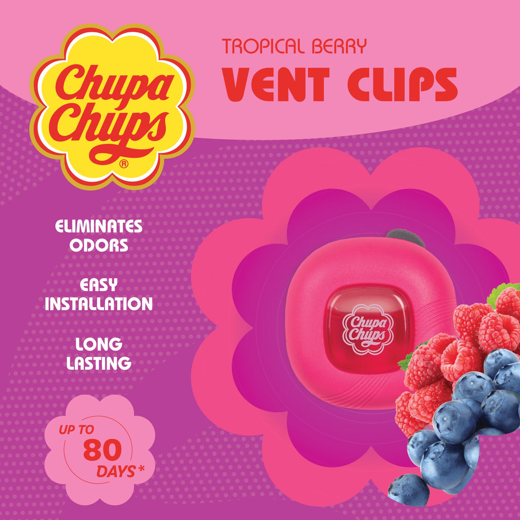 Chupa Chups Air Freshener & Deodorizer - Tropical Berry