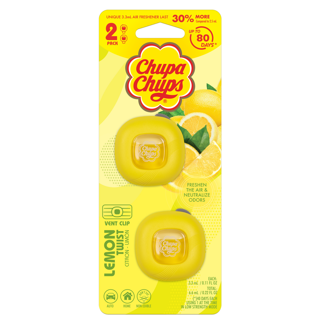 Chupa Chups Air Freshener & Deodorizer - Lemon Twist