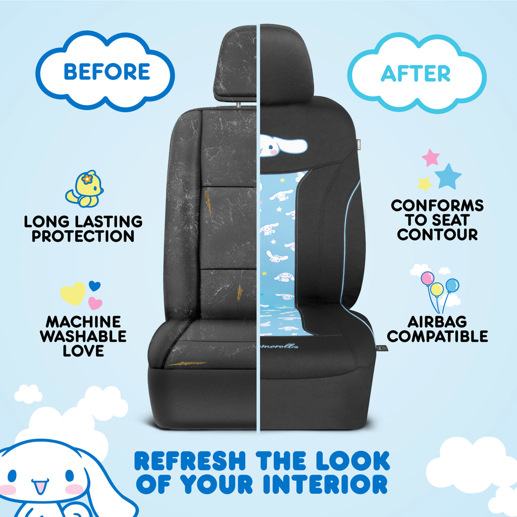 Official Cinnamoroll 2-Pack Front Seat Covers