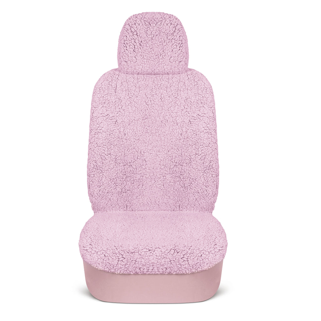 Sherpa Fleece Car Seat Covers - Pink - Pink