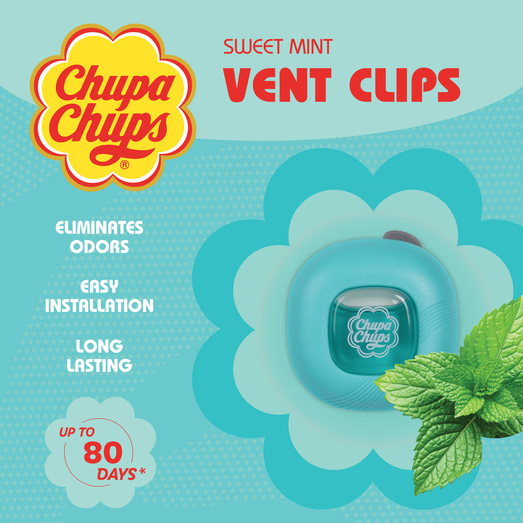 Chupa Chups 2-Pack Air Freshener & Deodorizer - Sweet Mint - 2-Pack