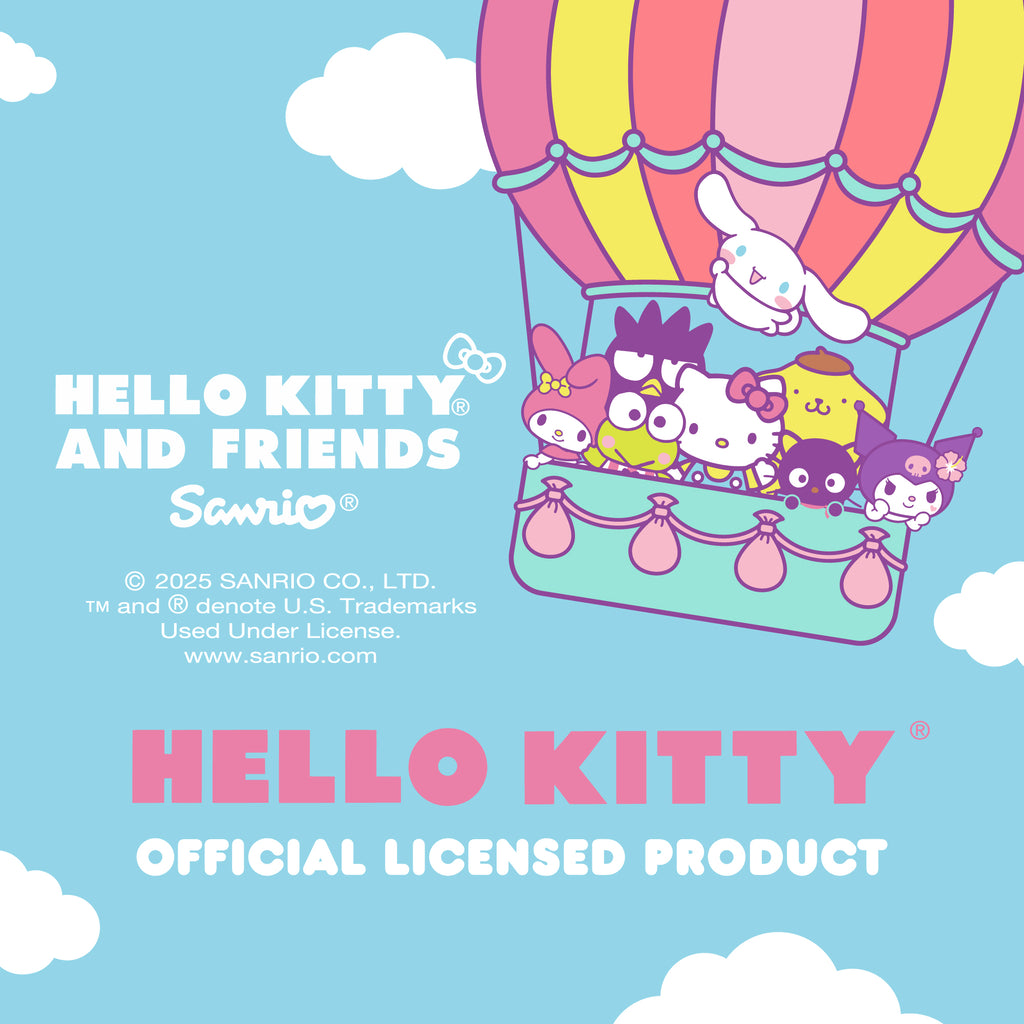 Hello Kitty and Friends Steering Wheel Cover, Universal Fit Cute Accessories for Women, Stylish Decor Gift Hello Accessories - Fits Standard Wheels 14.5"-15"