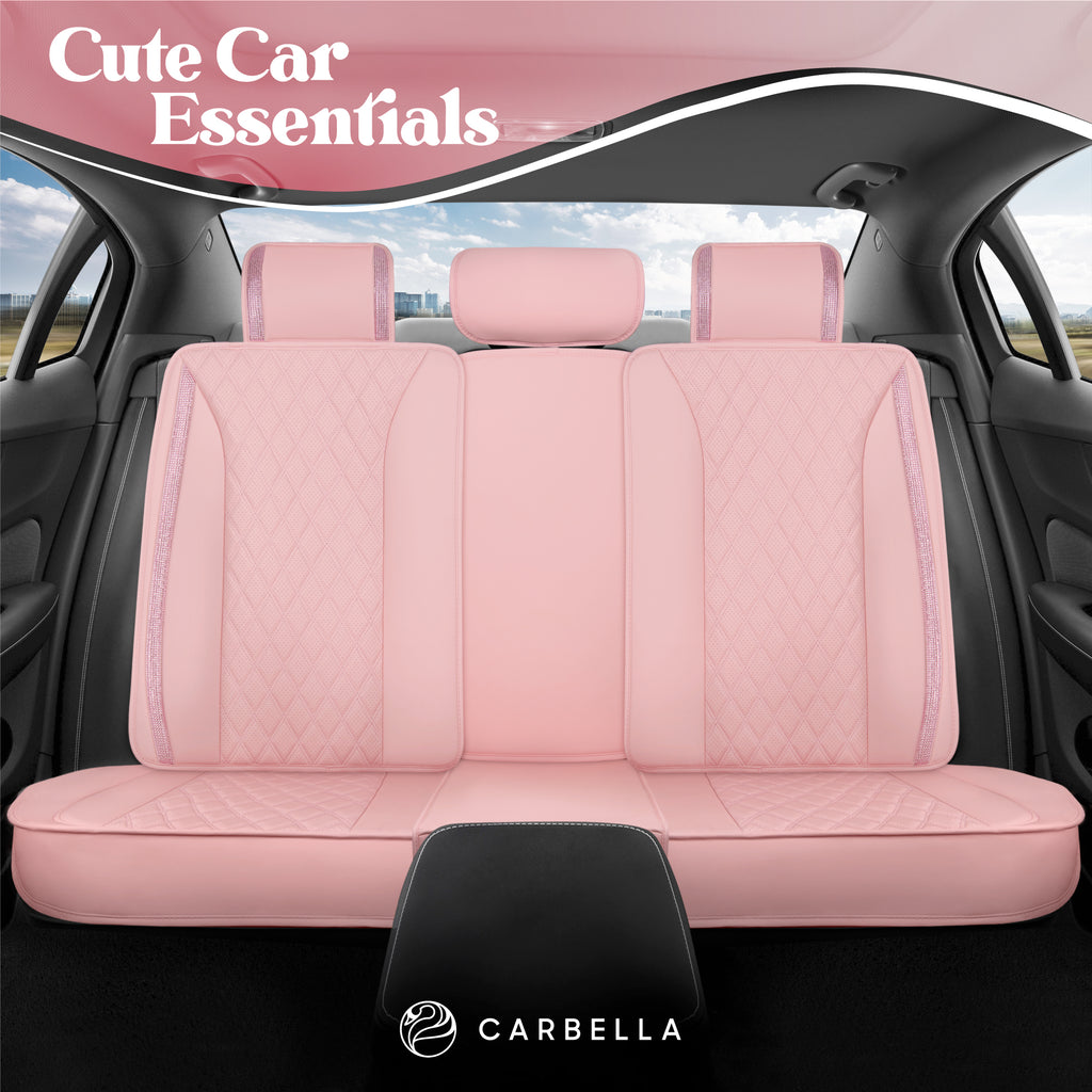 7-Piece BlingStitch Rear Seat Covers - Pink