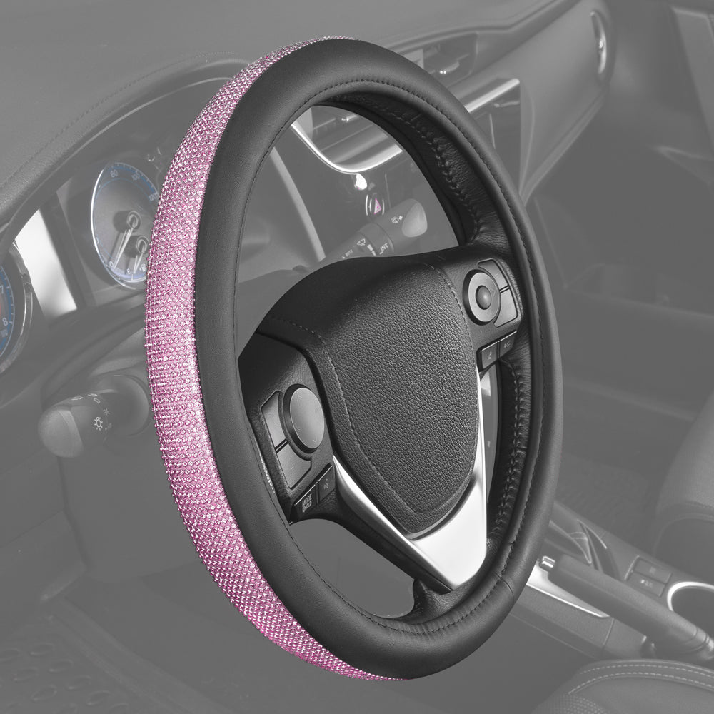 Crystal Diamond Bling Steering Wheel Cover (Standard 14.5" - 15.5")