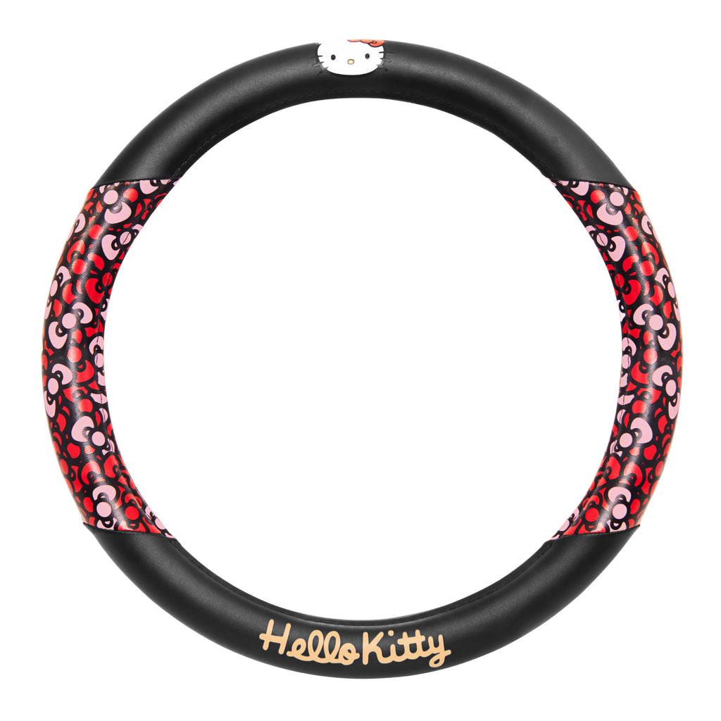 Official Sanrio Hello Kitty Bows Steering Wheel Cover (Standard 14.5" - 15")