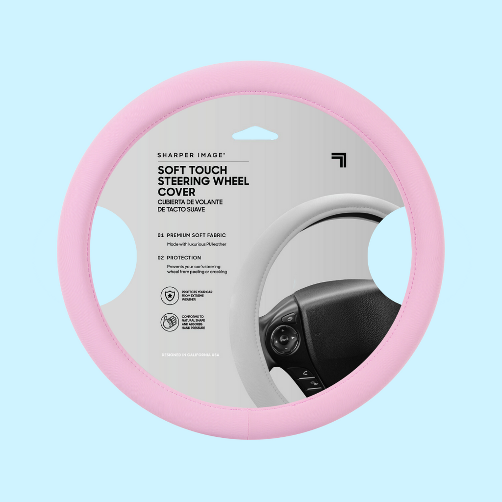 Pink Soft Touch Steering Wheel Cover