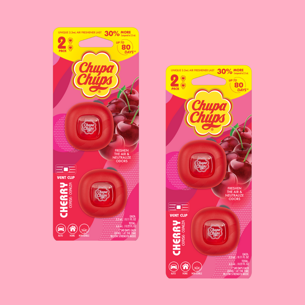 Chupa Chups 4-Pack Air Freshener & Deodorizer - Cherry - 4-Pack