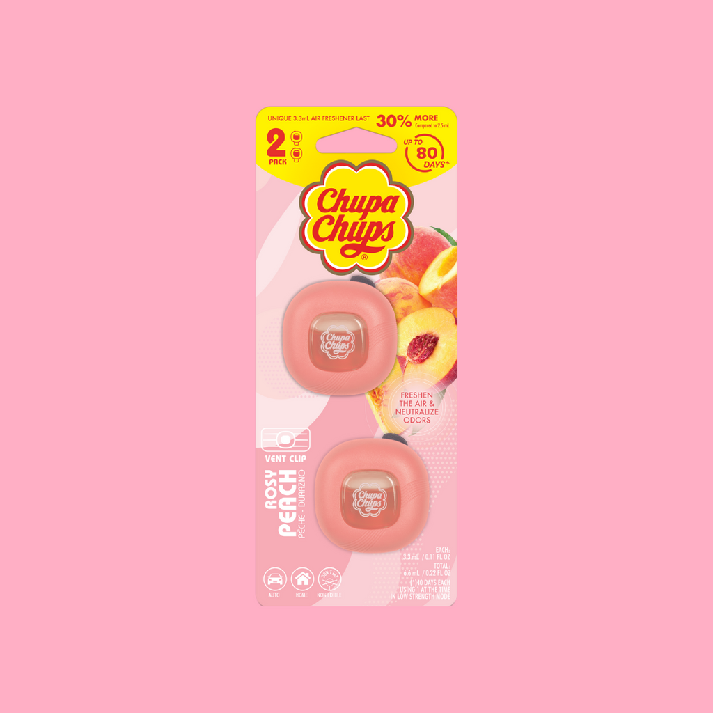 Chupa Chups 2-Pack Air Freshener & Deodorizer - Rosy Peach - 2-Pack