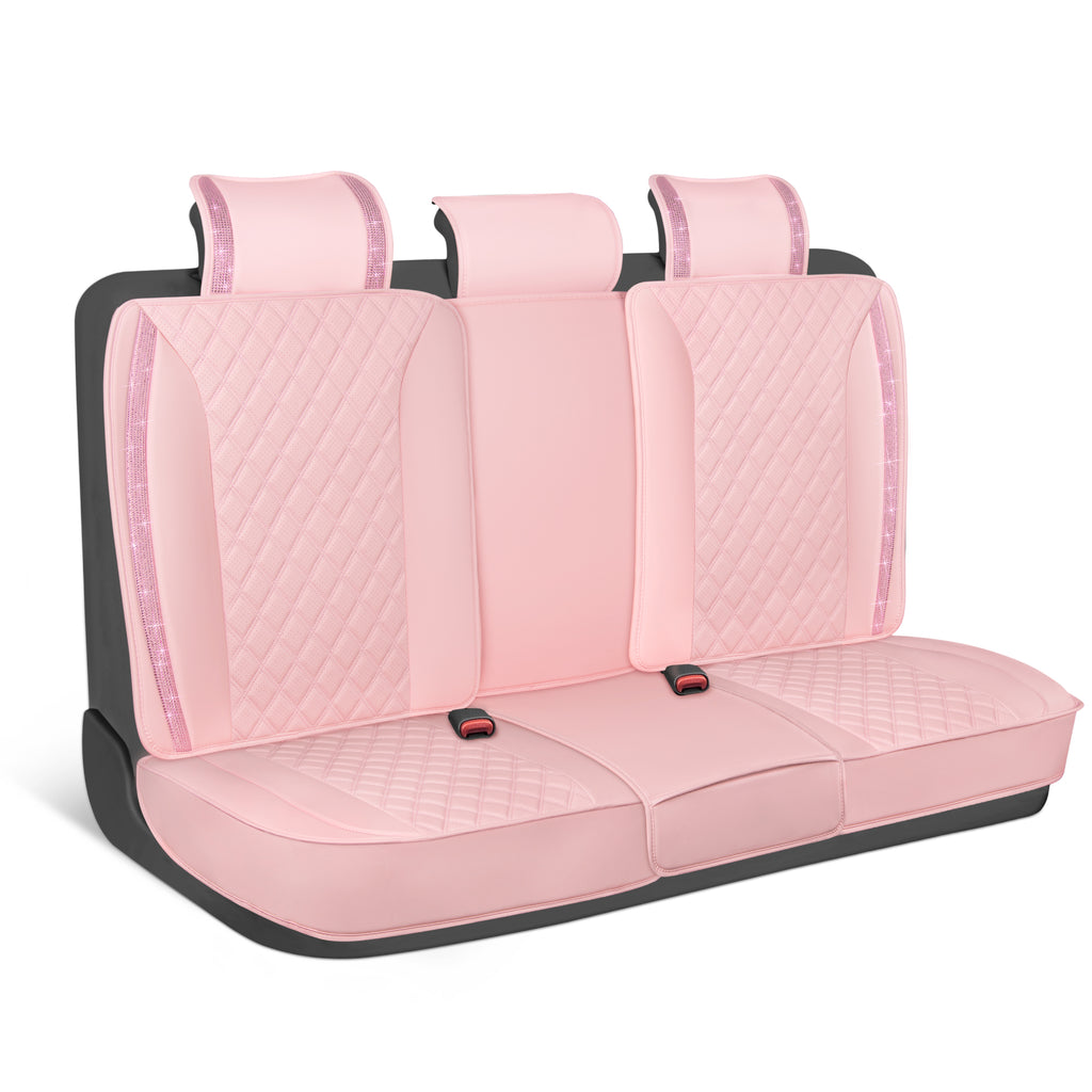 7-Piece BlingStitch Rear Seat Covers - Pink