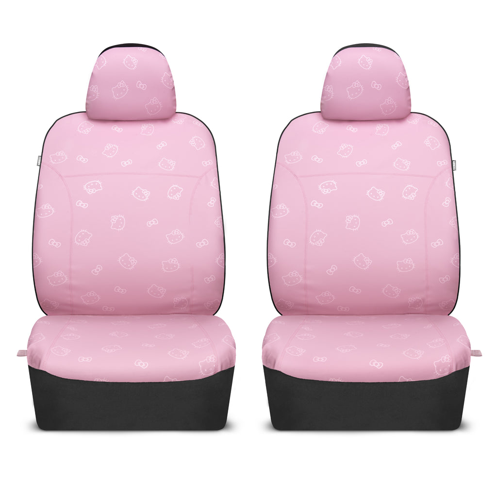 Hello Kitty Car Seat Covers - Cute Pink Seat Covers, Car Accessories Gift Hello Kitty Accessories 2pc Pink Car Seat Covers