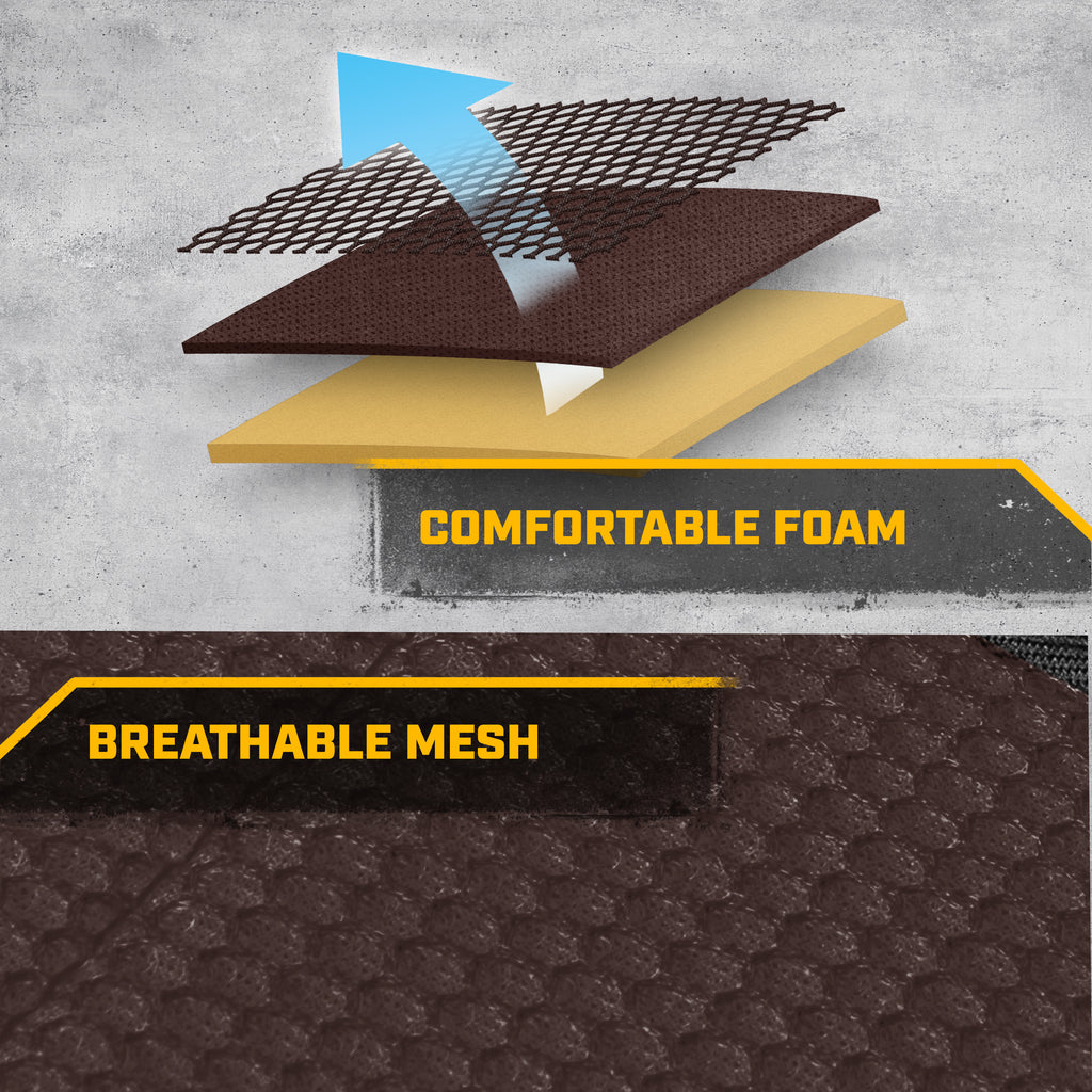 Cat MeshFlex Automotive Seat Covers for Cars Trucks and SUVs (Set of 2) – Brown Car Seat Covers for Front Seats, Truck Seat Protectors with Comfortable Mesh Back, Auto Interior Covers