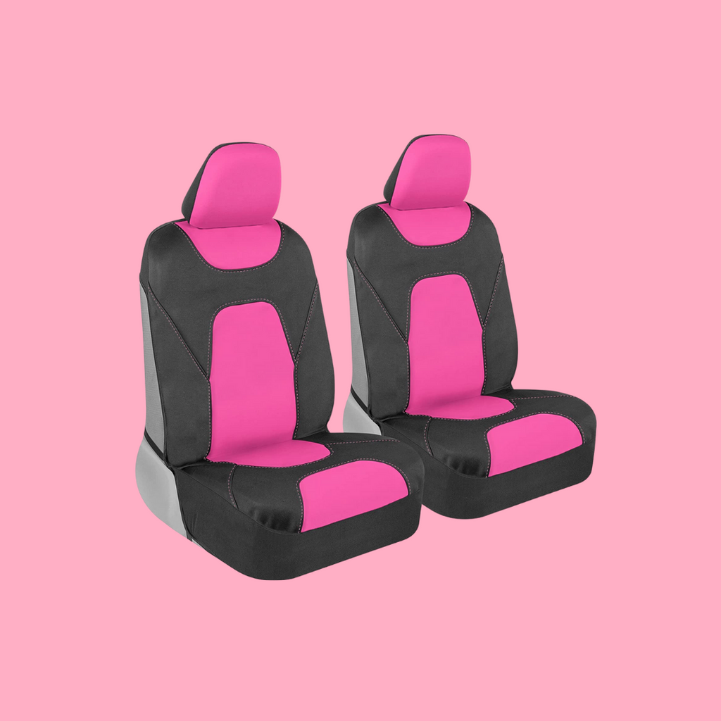 Black and Pink Car Seat Covers