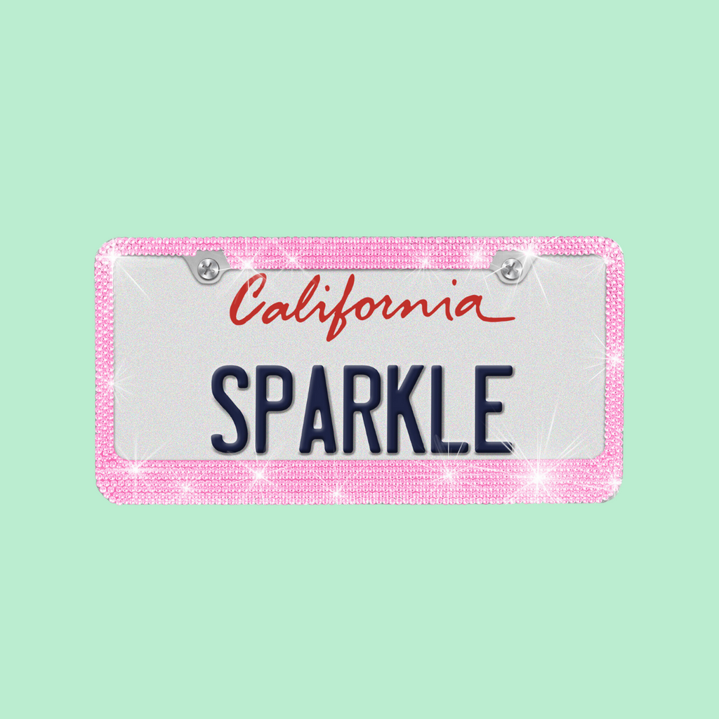 Crystal License Plate Frame