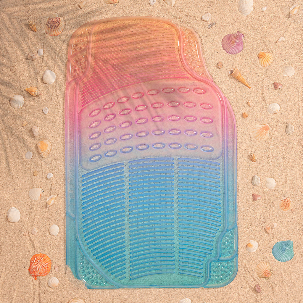 2-Piece Translucent Front Floor Mats - Rainbow - Rainbow