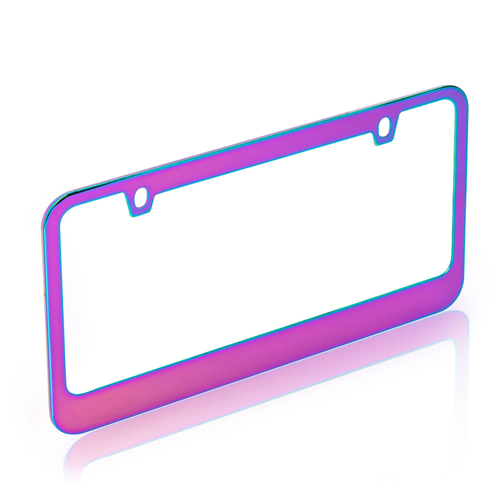 Single Neochrome License Plate Frame - Single