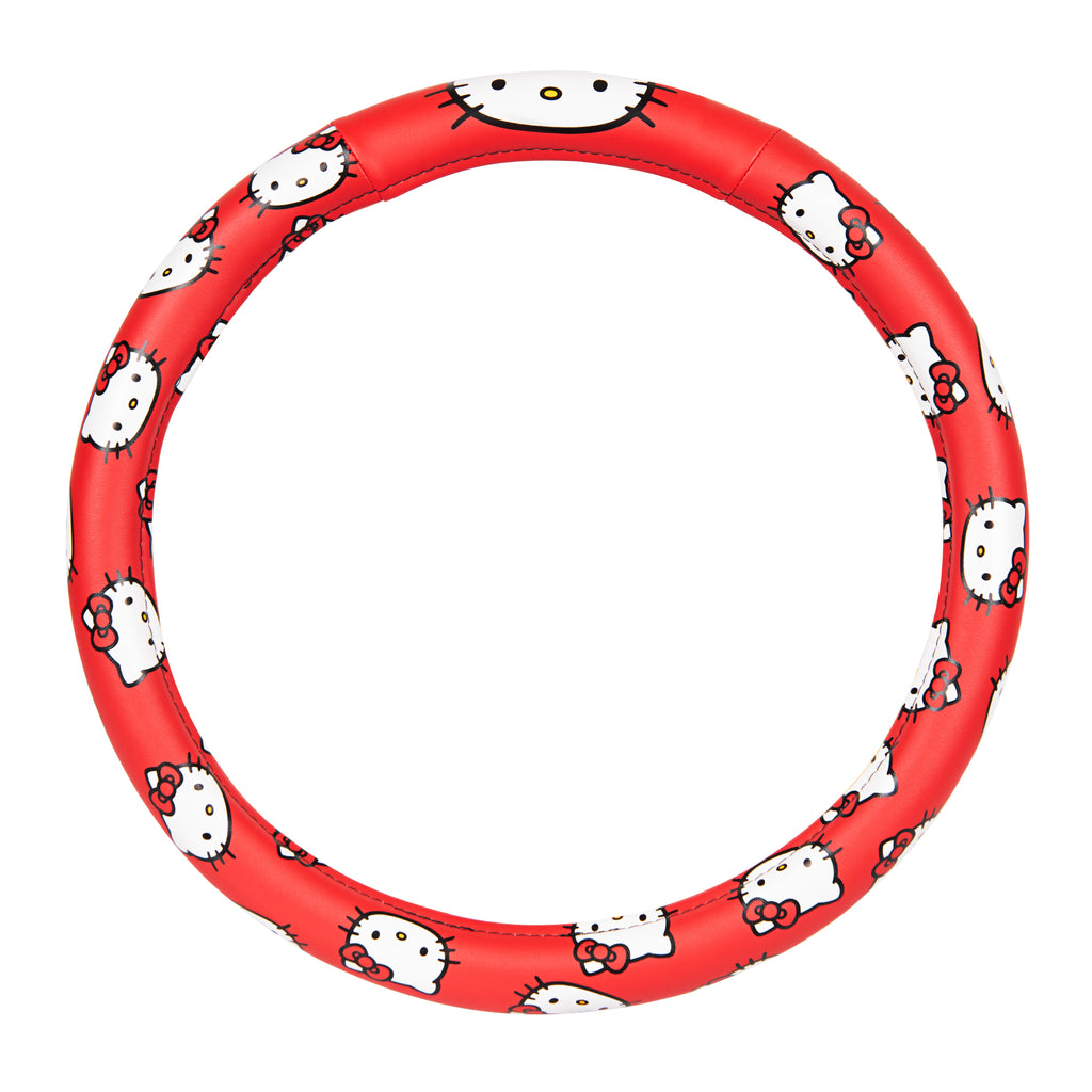 Official Sanrio Hello Kitty Original Steering Wheel Cover (Standard 14.5" - 15.5")