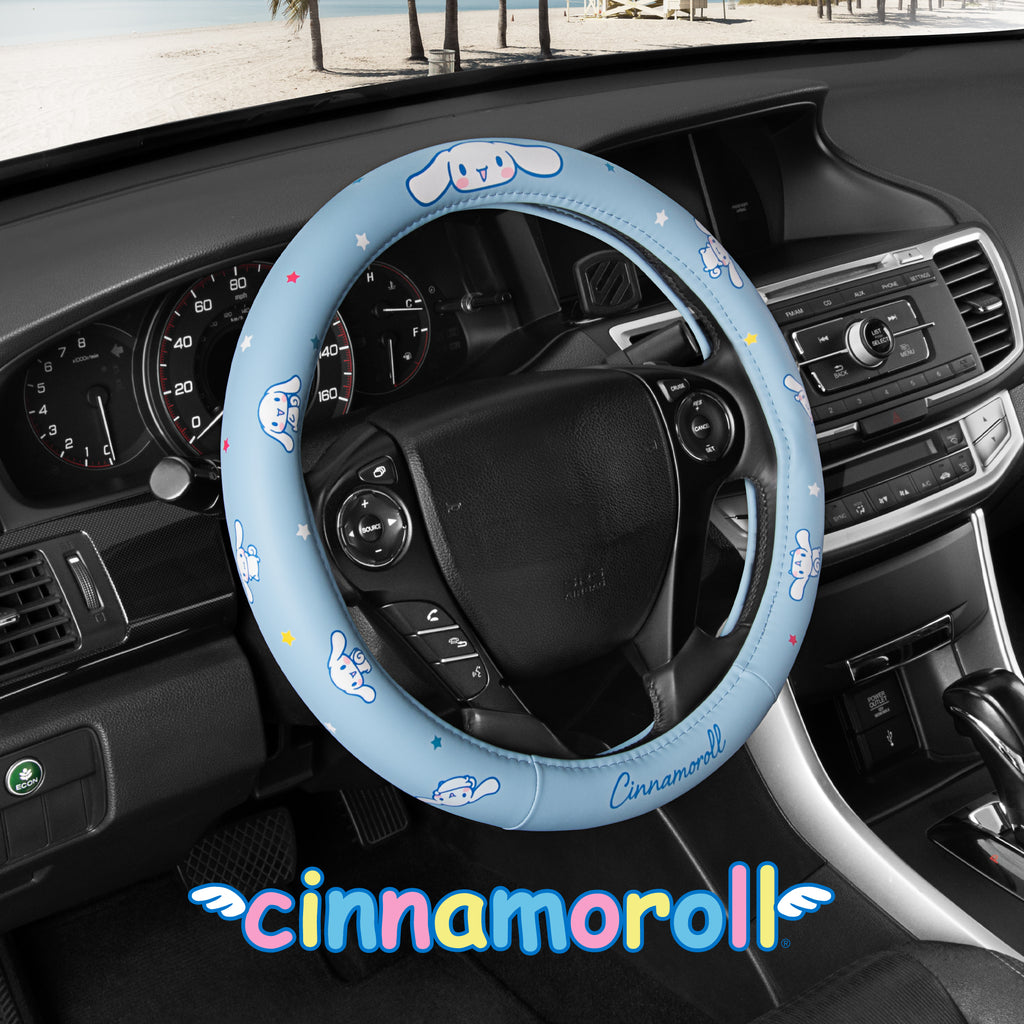 Official Sanrio Cinnamoroll Steering Wheel Cover (Standard 14.5" - 15.5")