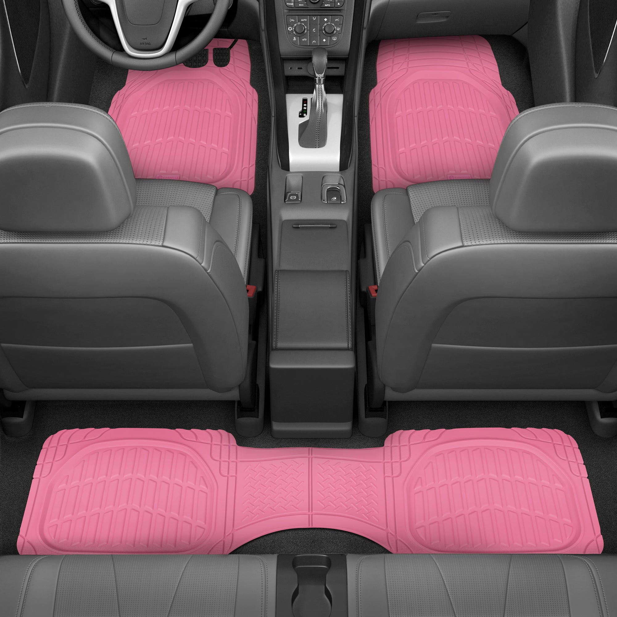 Pink Flames Car Floor Mats set of 2 or 4, Girl Car Accessories