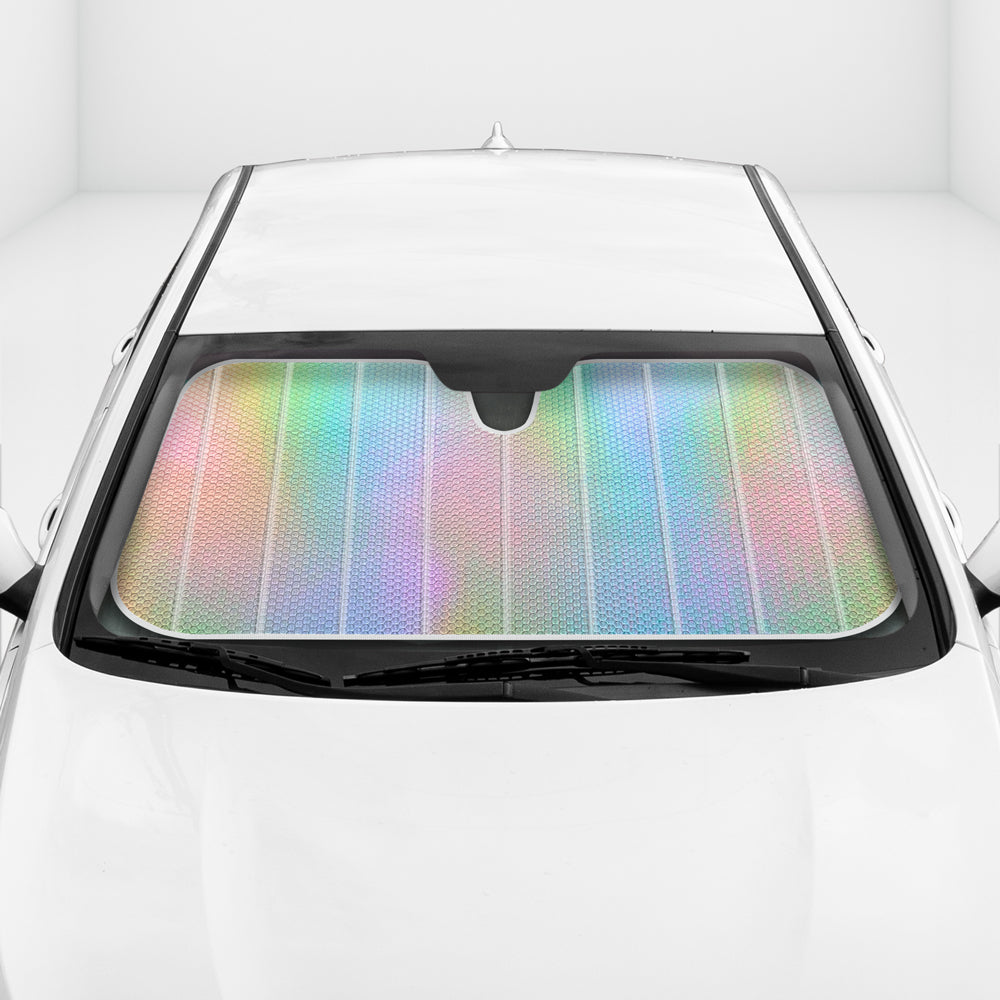 Iridescent Car Windshield Sunshade - Rainbow Colorful