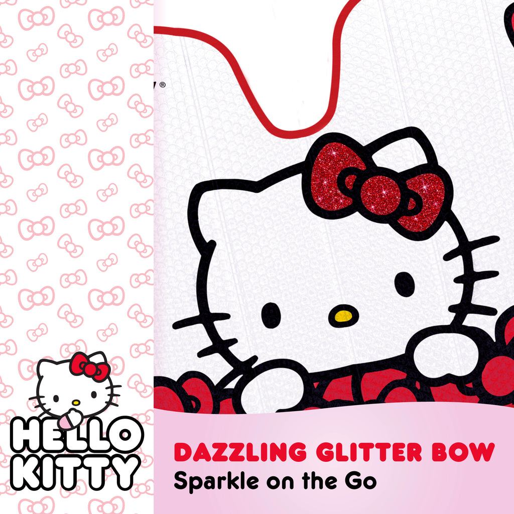 Official Hello Kitty Front Windshield Sunshade Red Bow Dreams (58" x 27")