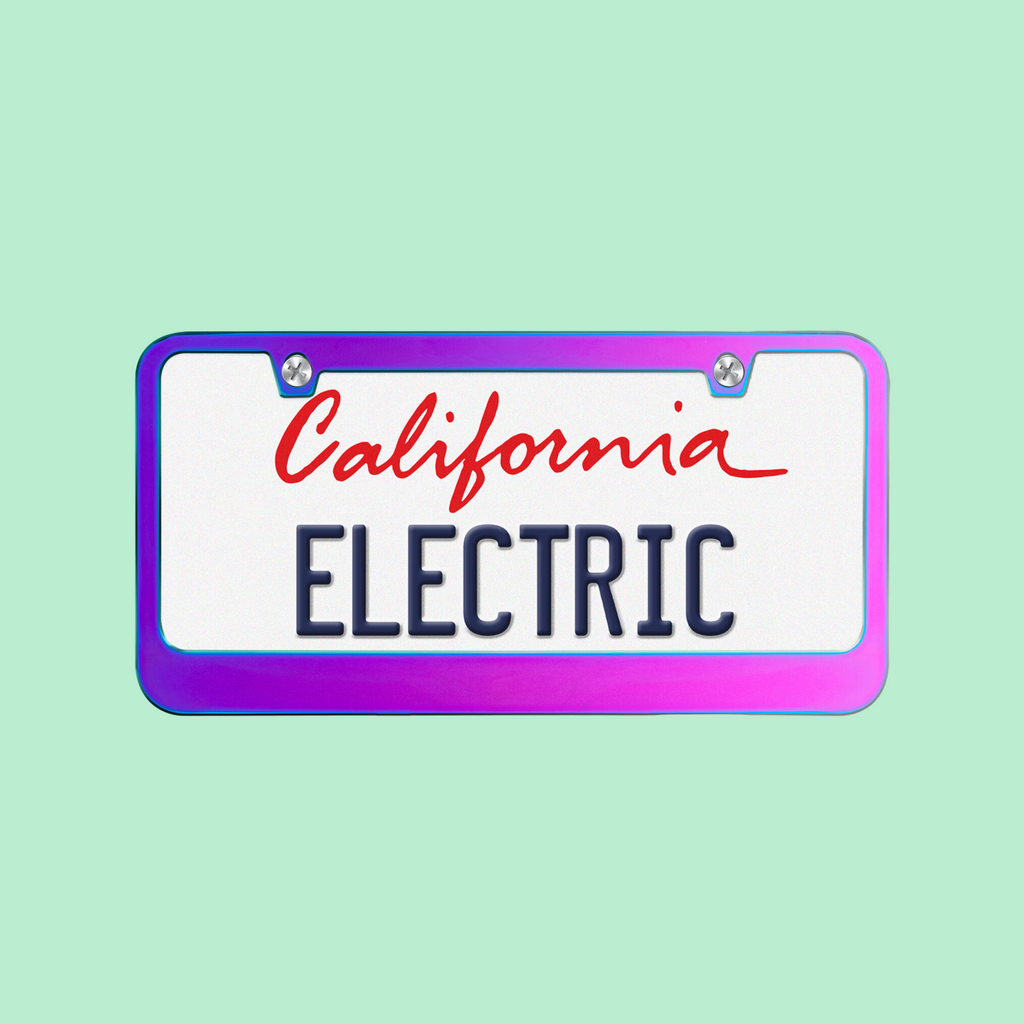 Neochrome License Plate Frame