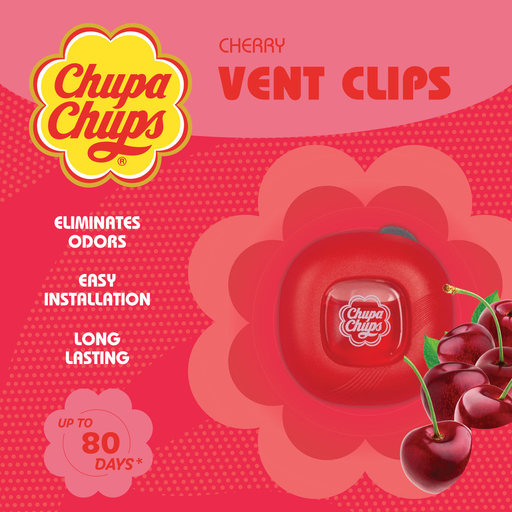 Chupa Chups 2-Pack Air Freshener & Deodorizer - Cherry - 2-Pack