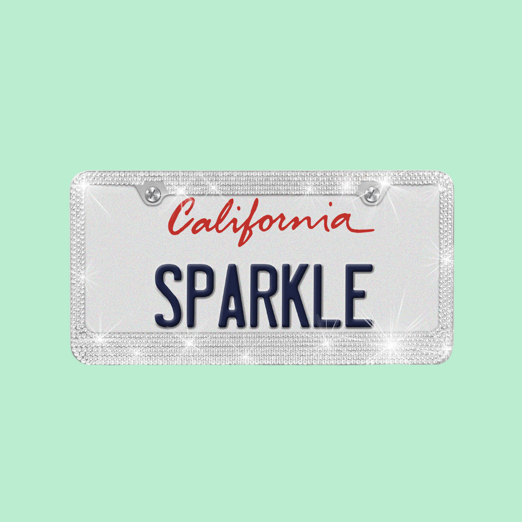 Crystal License Plate Frame