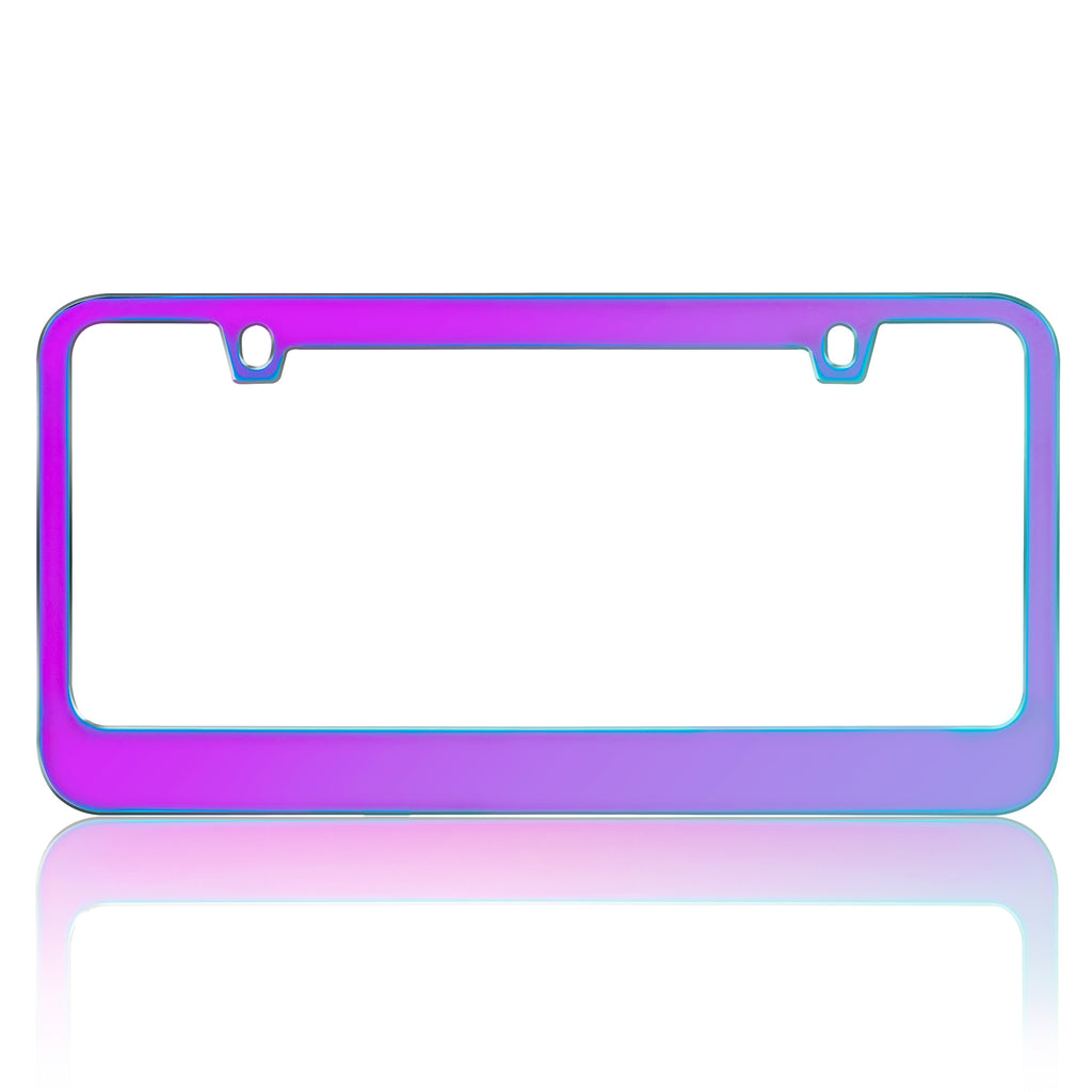 Single Neochrome License Plate Frame - Single