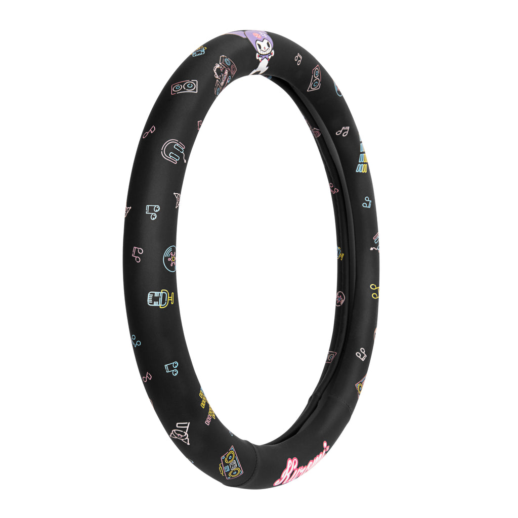 Official Sanrio Kuromi Neon Party Steering Wheel Cover (Standard 14.5" - 15.5")