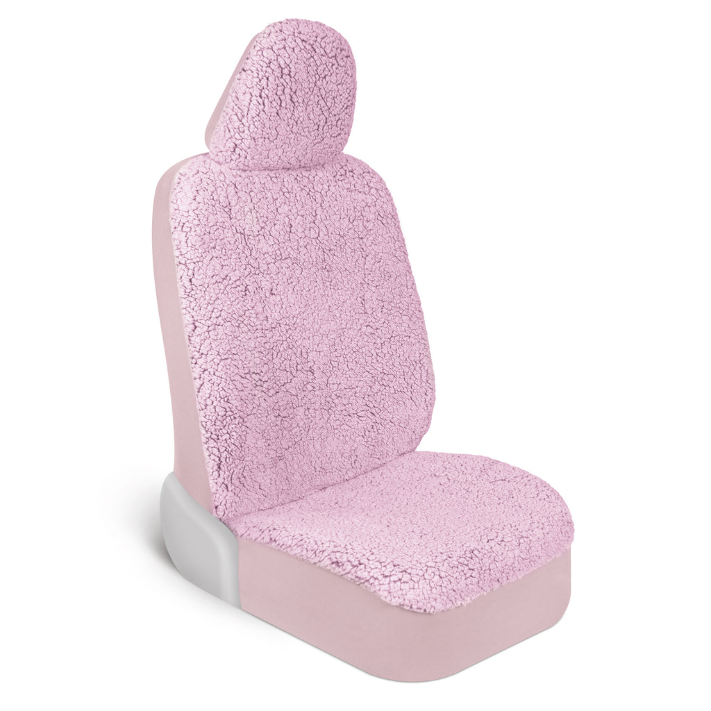 Sherpa Fleece Car Seat Covers - Pink - Pink