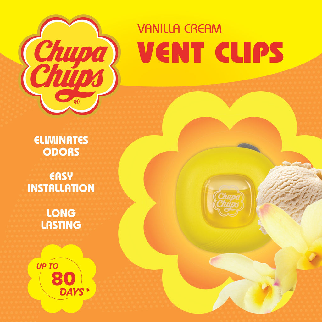 Chupa Chups Air Freshener Deodorizer - Vanilla Cream