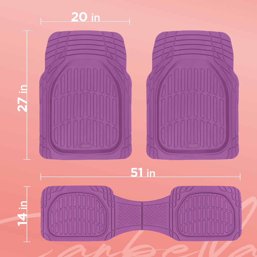 3-Piece Front Floor Mats & Rear Floor Mats