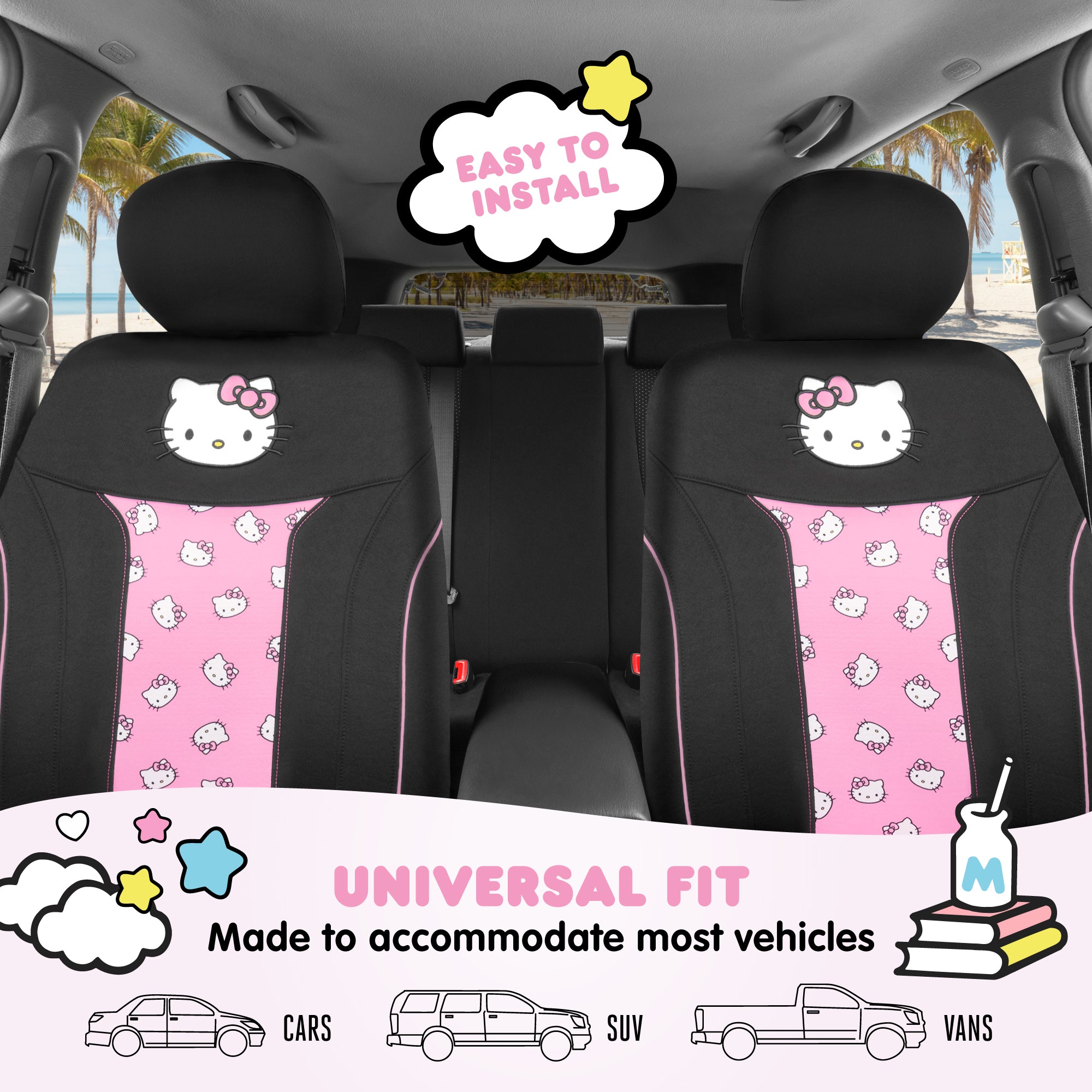 hello kitty stroller car seat Sanrio Hello Kitty Car Seat Covers