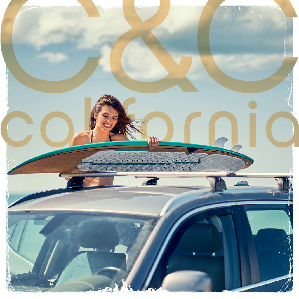 C&C Napa Leatherette 2 Front Seat Covers – Faux Leather Car Seat Protectors for Cars & Trucks – UV-Resistant, Easy to Clean, Universal Fit – Stylish Coastal Design for Summer Car Interior Upgrade