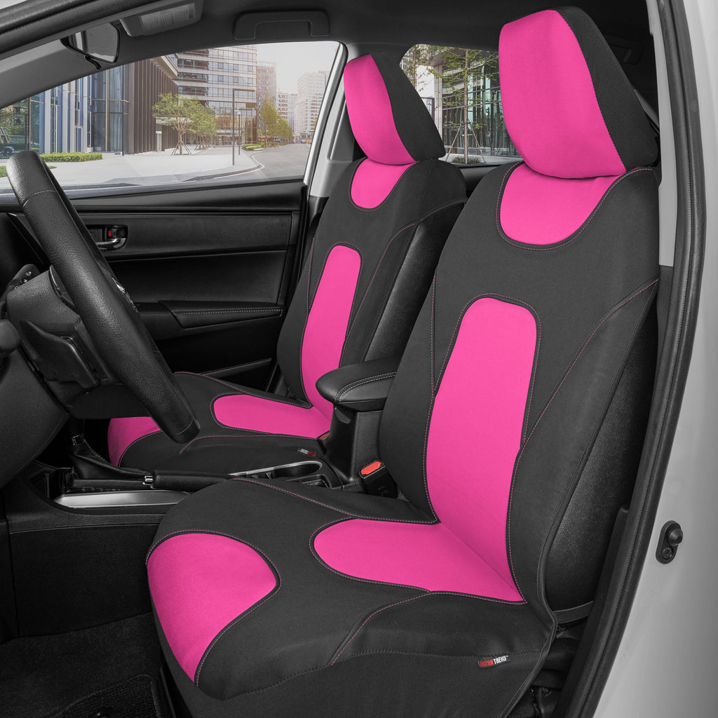 2-Pack AquaShield Waterproof Front Seat Covers - Pink