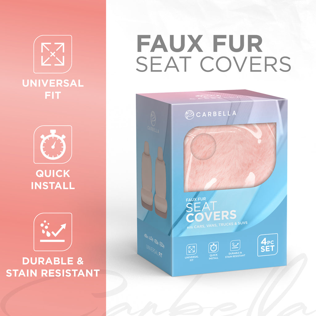 Faux Fur Car Seat Cover Product Picture